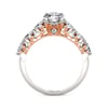 Jeulia Two Tone Design Butterfly Engagement Ring