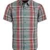 Weird Fish Judd Short Sleeve Check Shirt Mineral Blue Size XL
