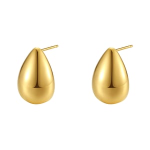 Mini Dome Hoop Earrings Stainless Steel