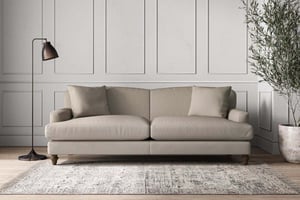 nkuku Deni Sofa | Make To Order | Grand | Recycled Cotton Flax