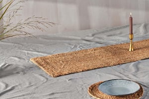 nkuku Braided Hemp Table Runner | Kitchen & Dining Accessories | One Size | Natural
