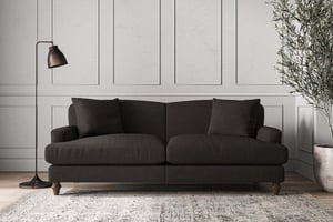 nkuku Deni Large Sofa | Make To Order | Brera Linen Espresso | No Colour
