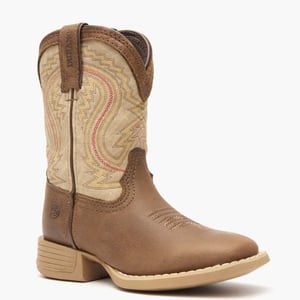 Durango® Lil' Rebel Pro Little Kids' Coffee and Bone Western Boot