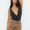 Diamond Veil Bodysuit Black