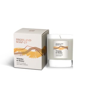 2 for £47 - Soya Wax Candles - Whisky & Honey