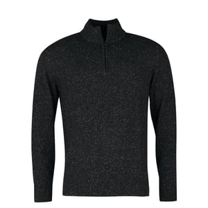 Barbour Tisbury Half Zip Sweater Black