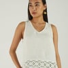 Sunkissed Shoulders Top in Off-white - Shell Off-White / S