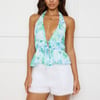 Spring Break Crush Halter Top Green