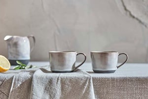 nkuku Edo Mug Set Of 2 | Tableware | Slate