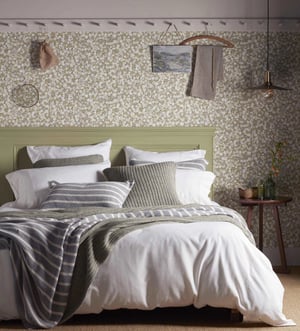 White Henry Brushed 100% Organic Cotton Flat Sheet
