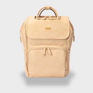 La Madison- Chic Spacious Commuter Backpack (21L) - Beige (Oatmilk) / Large 12 x 17H 21L