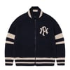 No Problemo NYP Varsity Zip Thru Knit Navy