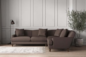 nkuku Deni Right Hand Corner Sofa | Make To Order | Super Grand | Recycled Cotton Mocha
