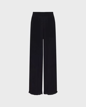 Vilebrequin - Women Tulle Wide-leg Pants Solid - Pant - Line - Black - Size L