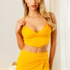 Glossy Heart Crop Yellow