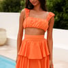 Hour To Shine Crop Top Orange