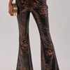 AKIRA Being Bad Snake Trouser Pants | Brown | Size Medium