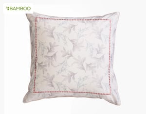 QE Home Cabana Euro Sham, Floral, White, 26" x 26"