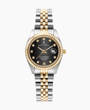 Inspiration Elegance 31mm Three-hands Two-tone Black dial Stainless steel swiss watch - 31 mm