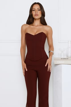 Gisele Bustier Bitter Chocolate