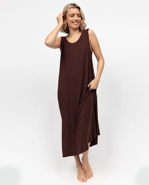 Claudia Womens Jersey Long Nightdress - 28