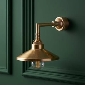 Whizzlet wall light in brass