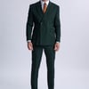Caridi Olive Double Breasted Two Piece Suit