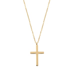 Cross Pendant Necklace Gold