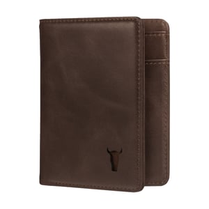 Leather Bifold Wallet (with RFID) - Dark Brown