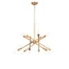 Cobra Small Natural Brass Chandelier
