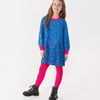 Girls Foil Stars Sweater Dress