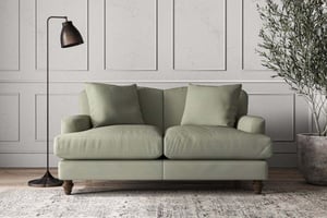 nkuku Deni Small Sofa | Make To Order | Recycled Cotton Seaspray