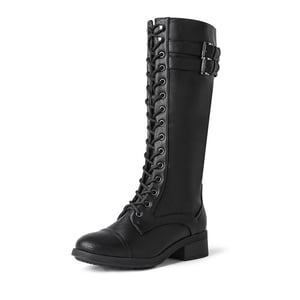 DREAM PAIRS  Georgia  Faux Fur Lining Knee High Riding Boots