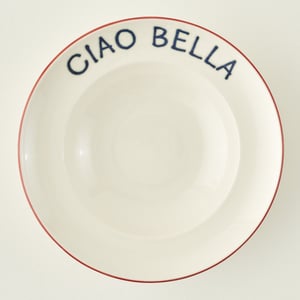 Line Porcelain Pasta Bowl