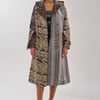 AKIRA Basel Painted Trench Coat | Brown | Size Medium