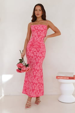 Whispering Love Maxi Dress Pink