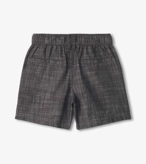 Boys Dark Grey Woven Shorts