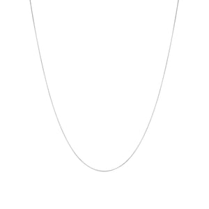 Fine Box Chain Necklace Sterling Silver