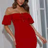 Dates At Sunset Mini Dress Red