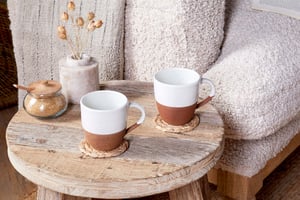 nkuku Mali & Terracotta Set Of 2 | Tableware | White