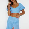 Her Vibe Crop Top Blue