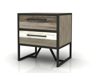 QE Home Metro Havana Nightstand, White