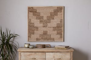 nkuku Bawal Wall Art | Decorative Accessories | One Size | Natural