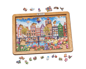 Wooden Jigsaw Puzzle Board -  pieces
