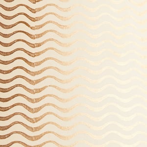 14cm tall tapered shade in gold ripples hand painted card