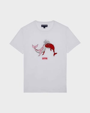 Vilebrequin - Men T-shirt Whales Love - Tee Shirt - Thom - White - Size XXL