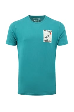 Weird Fish Beaksy Back Print Artist T-Shirt Deep Teal Size 2XL