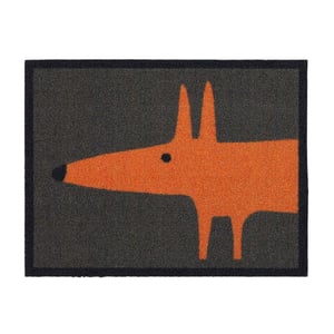 Mr Fox Orange Outdoor Doormat - 60x80cm