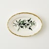 Olive Porcelain Oval Serving Platter - 10"