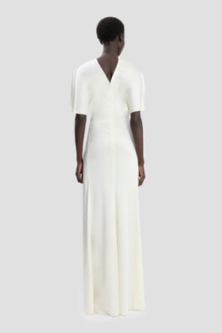 Victoria Beckham Isabella Gown In Ivory - 16 - Womens
